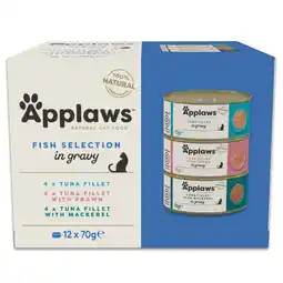 Zooplus Voordeelpakket: 24x70 g Applaws Cat in Saus Visselectie (3 soorten) Natvoer voor katten aanbieding