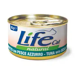Zooplus Voordeelpak: 24x85g Life Cat Natural adult tonijn met zeevis nat kattenvoer aanbieding