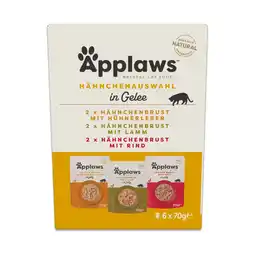 Zooplus Voordeelpakket: 48x70g Applaws Cat Pouch in Jelly selectie met kip nat kattenvoer aanbieding