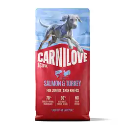 Zooplus Voordeelpak: 2x12 kg Carnilove Active Junior Large Breed zalm & kalkoen aanbieding