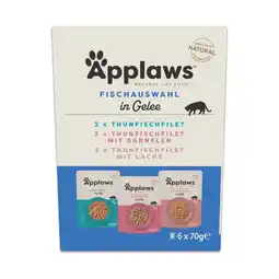Zooplus Voordeelpakket: 48x70g Applaws Cat Pouch in Jelly Selectie met Vis Natvoer voor Katten aanbieding