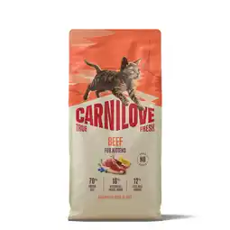 Zooplus Voordeelpak: 2x 6 kg Carnilove True Fresh Kitten met rund droog kattenvoer aanbieding