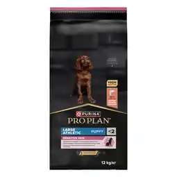 Zooplus Dubbelpak: 2x12 kg PURINA PRO PLAN Large Athletic Puppy Sensitive Skin Zalm Hondenvoer droog aanbieding