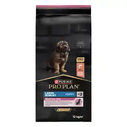 Zooplus Dubbelpak: 2x12 kg PURINA PRO PLAN Large Robust Puppy Sensitive Skin Zalm Hondenvoer droog aanbieding