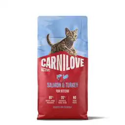 Zooplus Voordeelpak: 2x 6 kg Carnilove Active Kitten met zalm en kalkoen droog kattenvoer aanbieding