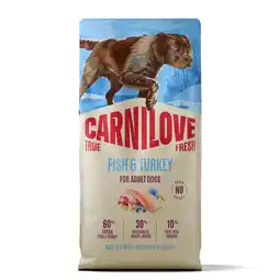 Zooplus Voordeelpak: 2x 12 kg Carnilove True Fresh Adult met vis & kalkoen droog hondenvoer aanbieding