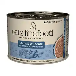 Zooplus Voordeelpakket catz finefood Ragout 24 x 190 g - Zalm & Wilde Eend aanbieding