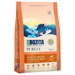 Zooplus 25% korting! Bozita Purely droogvoer voor honden 2,5kg - 2,5 kg Adult Small Zalm & Rund aanbieding