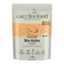 Zooplus catz finefood Bio 12 x 85 g - Bio-Kip aanbieding