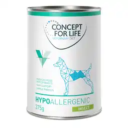 Zooplus Concept for Life Veterinary Diet Hypoallergenic Insekten - 12 x 375 g aanbieding