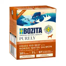 Zooplus 20% korting! Bozita Purely natvoer voor honden 370 g. - met zalm 6 x 370 g aanbieding