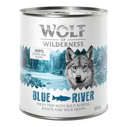 Zooplus 6x800g Blue River Vis Wolf of Wilderness Hondenvoer aanbieding