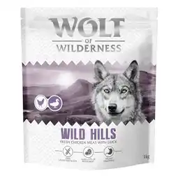 Zooplus Wolf of Wilderness Adult Wild Hills Eend - Graanvrij - Voordeelpakket: 4 x 1 kg Nieuw Recept aanbieding