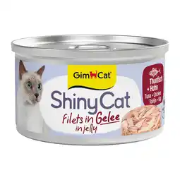 Zooplus 6x70g ShinyCat in Gelei Tonijn & Kip GimCat Kattenvoer aanbieding