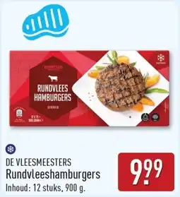 ALDI De vleesmeesters Rundvleeshamburgers aanbieding