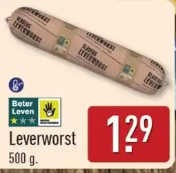 ALDI Leverworst aanbieding