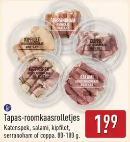 ALDI Tapas-roomkaasrolletjes aanbieding