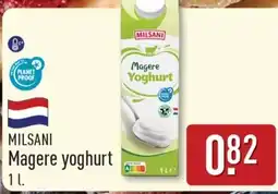 ALDI Milsani magere yoghurt aanbieding