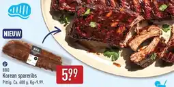 ALDI BBQ Korean spareribs aanbieding