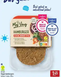 ALDI My vay vegan hamburgers aanbieding