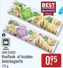 ALDI Daylicious Knoflook- of kruiden- boterbaguette aanbieding