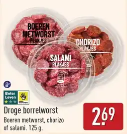 ALDI Droge borrelworst aanbieding