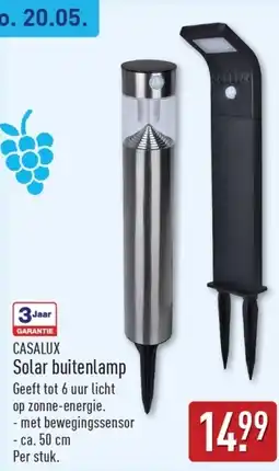 ALDI Casalux solar buitenlamp aanbieding