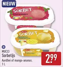 ALDI Mucci Sorbetijs aanbieding