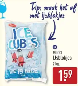 ALDI Mucci ijsblokjes aanbieding
