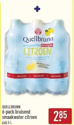 ALDI Quellbrunn 6-pack bruisend smaakwater citroen aanbieding