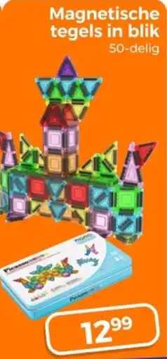 Trekpleister Magnetische tegels in blik aanbieding