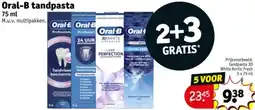 Kruidvat Oral-B tandpasta aanbieding