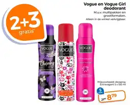 Trekpleister Vogue en Vogue Girl deodorant aanbieding