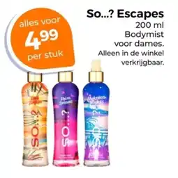 Trekpleister So Escapes aanbieding