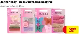 Kruidvat Zenner baby en peuterhaaraccessoires aanbieding