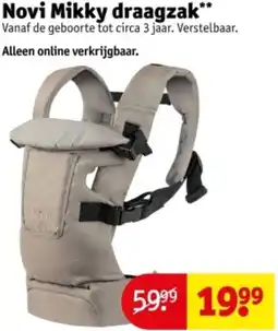 Kruidvat Novi Mikky draagzak aanbieding