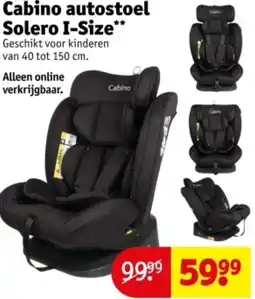 Kruidvat Cabino autostoel Solero I-Size aanbieding