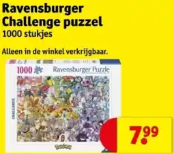 Kruidvat Ravensburger Challenge puzzel aanbieding