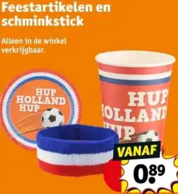 Kruidvat Feestartikelen en schminkstick aanbieding