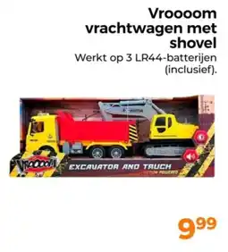 Trekpleister Vroooom vrachtwagen met shovel aanbieding