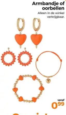 Trekpleister Armbandje of oorbellen aanbieding