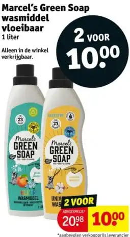 Kruidvat Marcel's Green Soap wasmiddel vloeibaar aanbieding