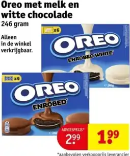 Kruidvat Oreo met melk en witte chocolade aanbieding