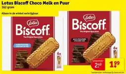Kruidvat Lotus Biscoff Choco Melk en Puur aanbieding