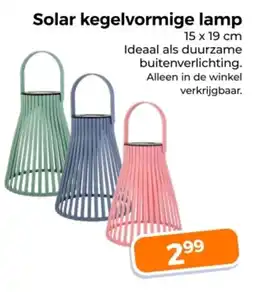 Trekpleister Solar kegelvormige lamp aanbieding