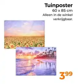 Trekpleister Tuinposter aanbieding