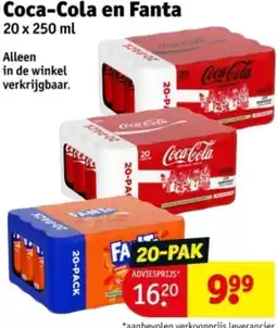 Kruidvat Coca-Cola en Fanta aanbieding