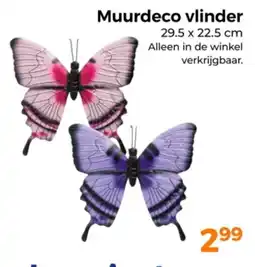 Trekpleister Muurdeco vlinder aanbieding