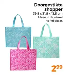 Trekpleister Doorgestikte shopper aanbieding