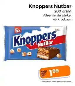 Trekpleister Knoppers Nutbar aanbieding